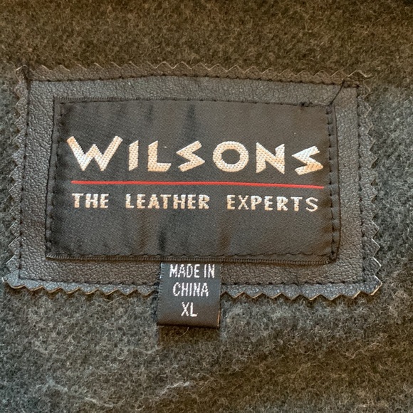 Vintage Wilson Men’s Black 100% Leather Coat - extra large size - Picture 6 of 11